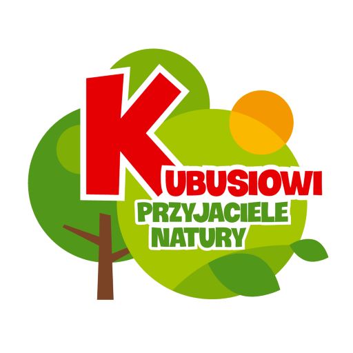 napis Kubusiowi przyjaciele natury na tle zielonych lici